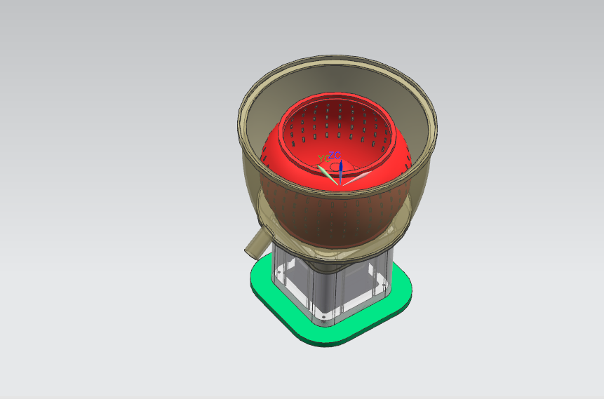 高速离心式果汁机的结构设计（榨汁机设计含三维SW+CAD图纸+说明书）